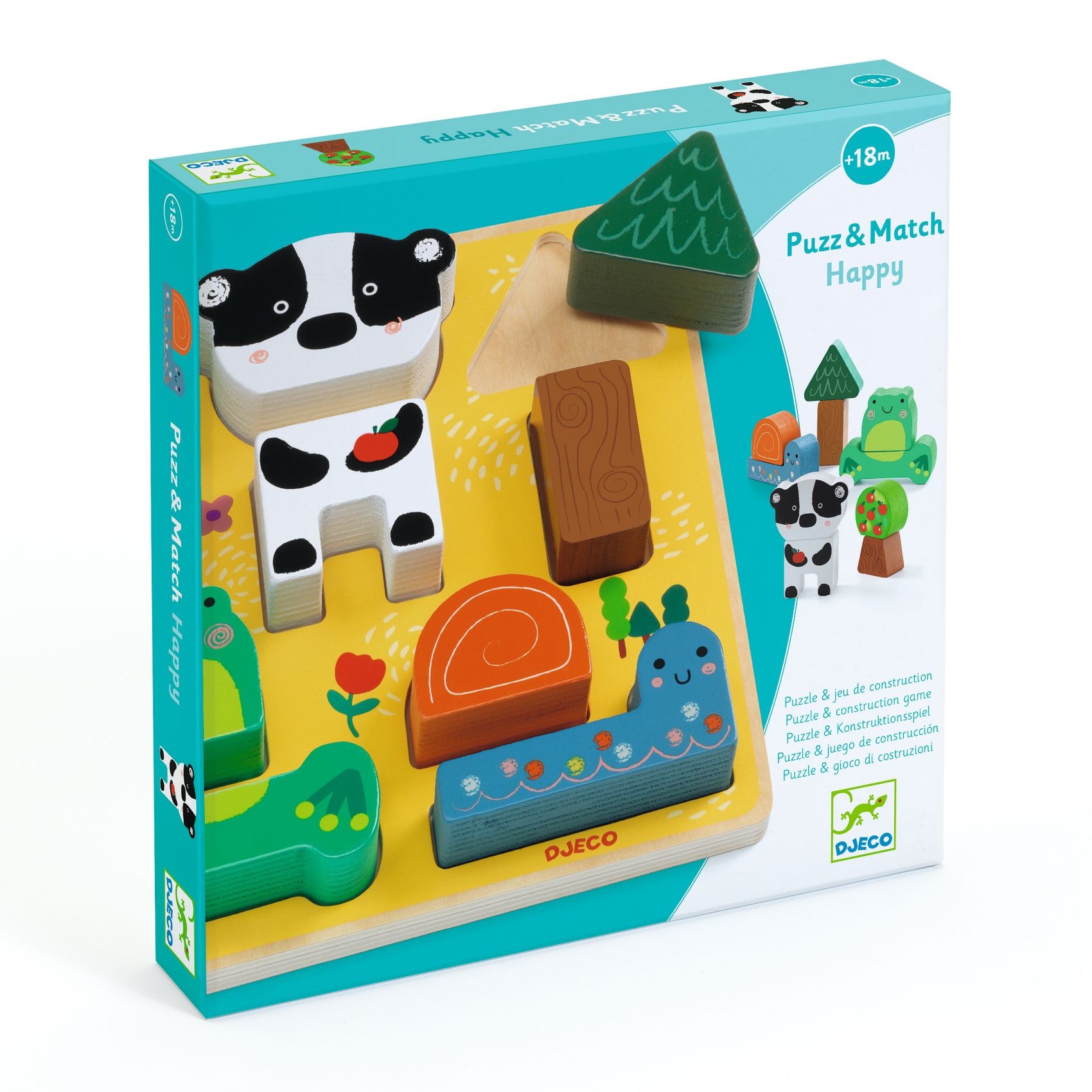 Puzz & Match Happy 2-in-1 Relief Puzzle & Building Blocks