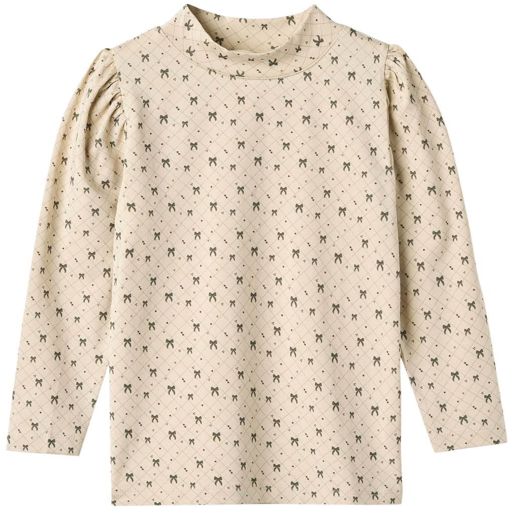 Kelly Printet Bluse Sandshell