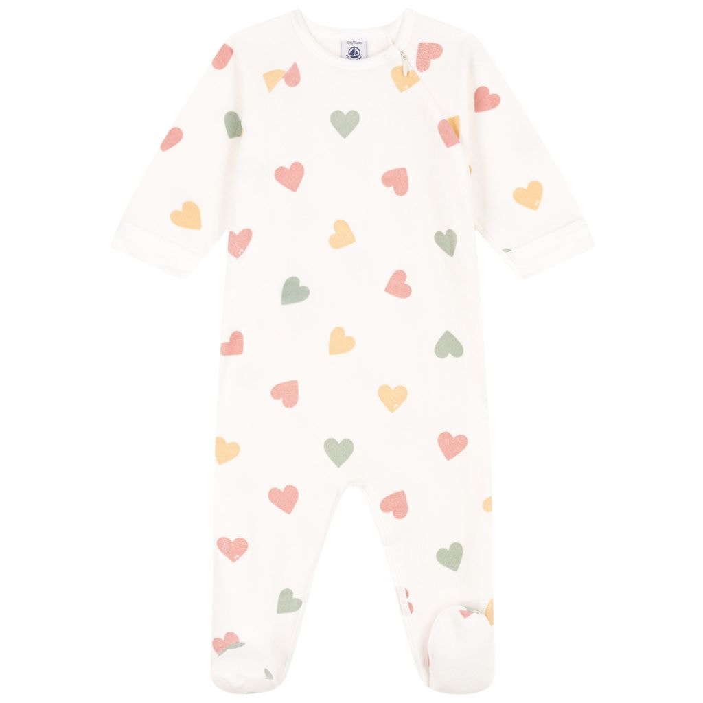 Heart Printed Footed Baby Body Cream