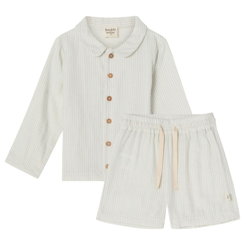 Ove Stribet Pyjamas Blå