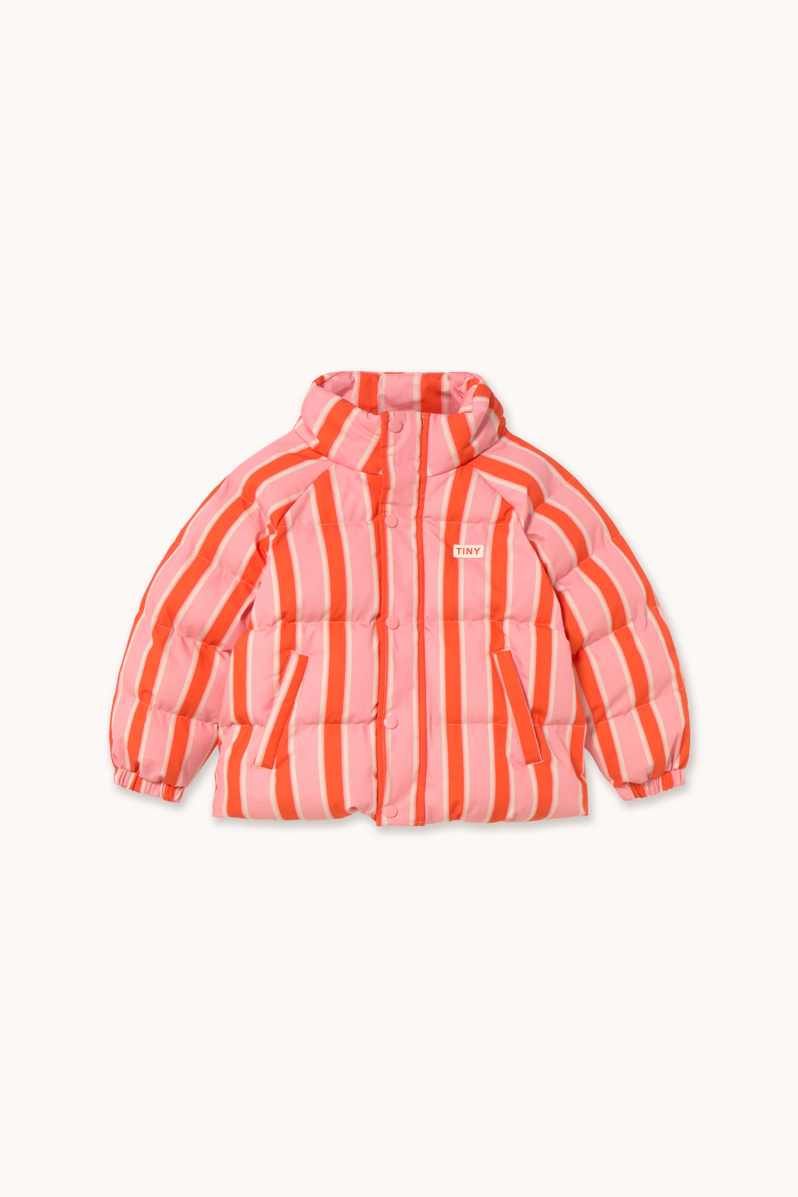 Retro Kort Vadderad Jacka Summer Red/pink