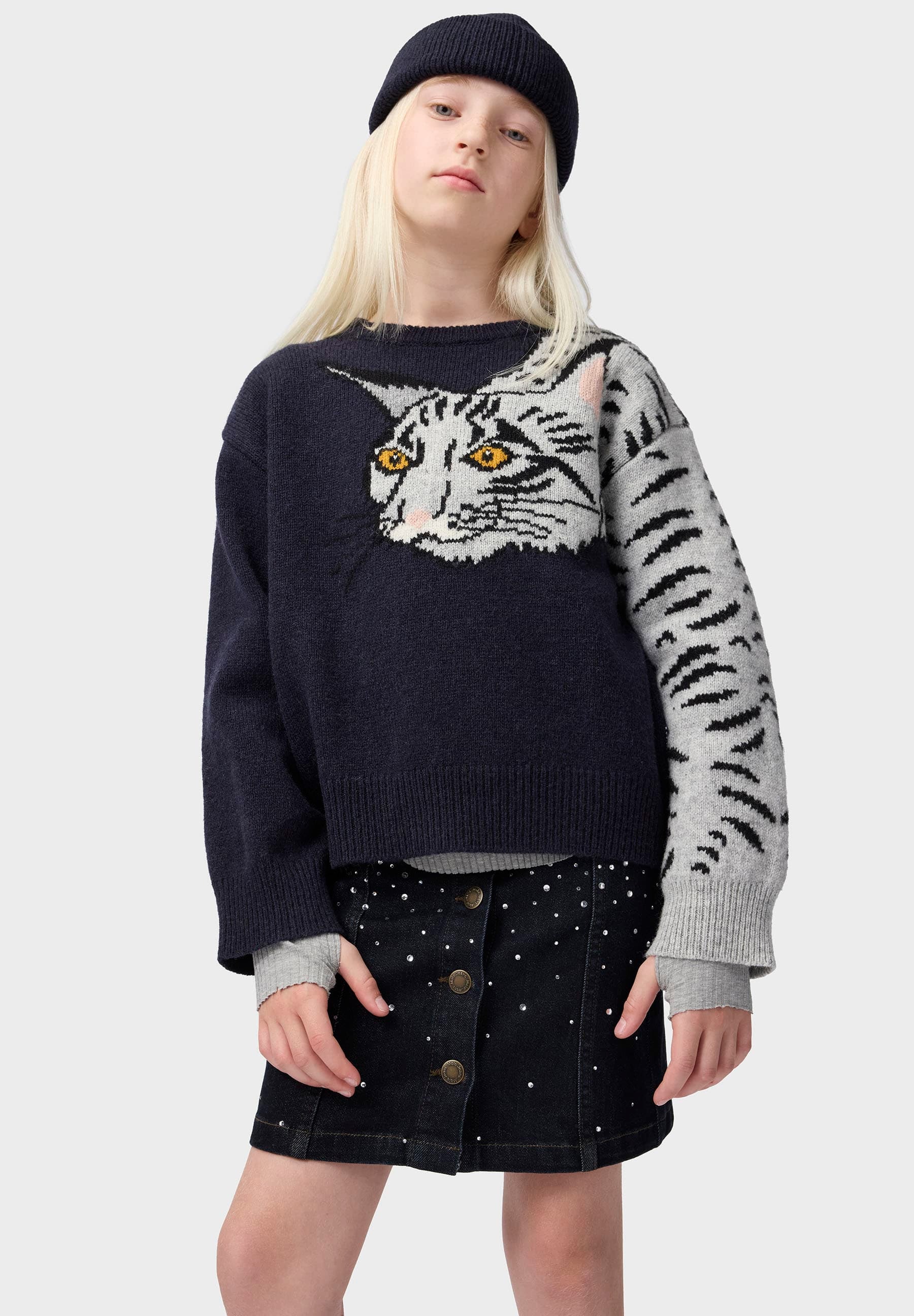 Bera Jeanskjol Rhinestone Raw
