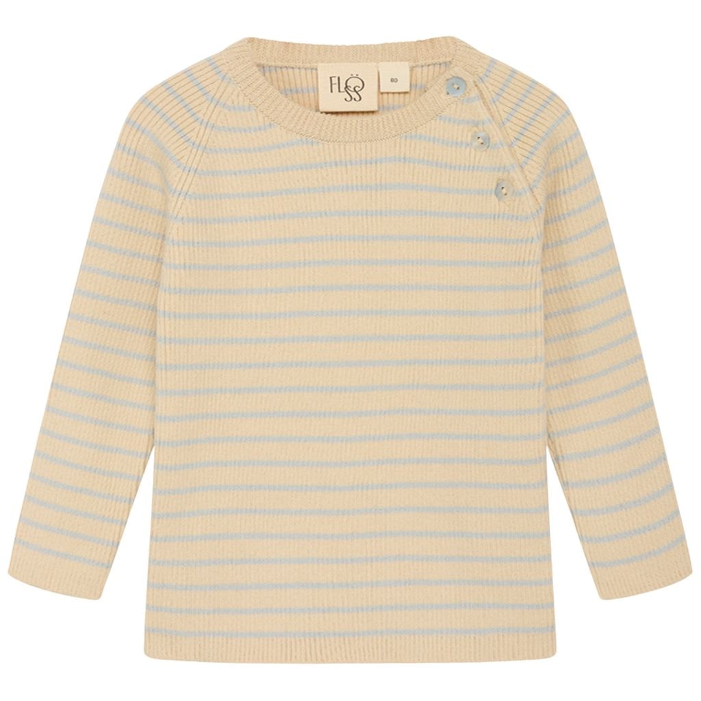 Flye Striped Sweater Sea Salt/Warm Cotton