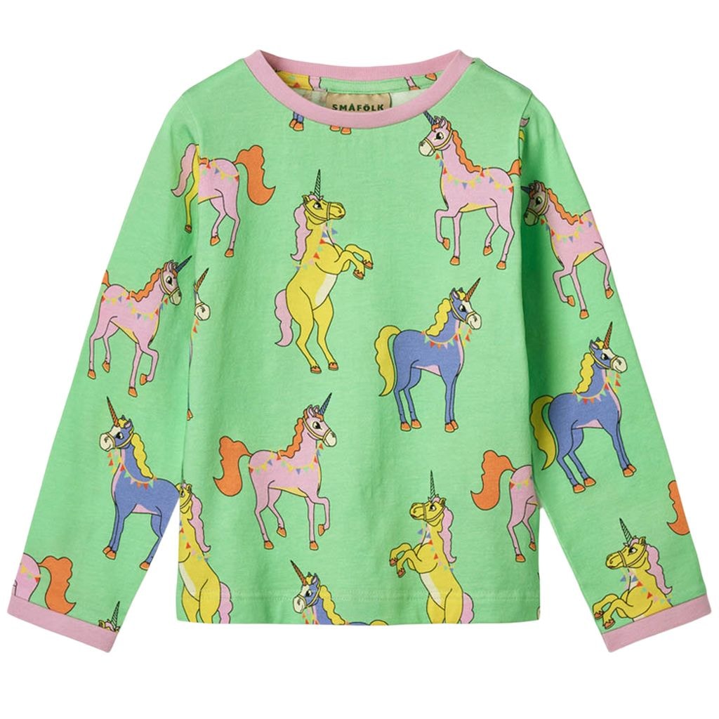 Unicorns Pitkähihainen T-paita Minty Green Tea