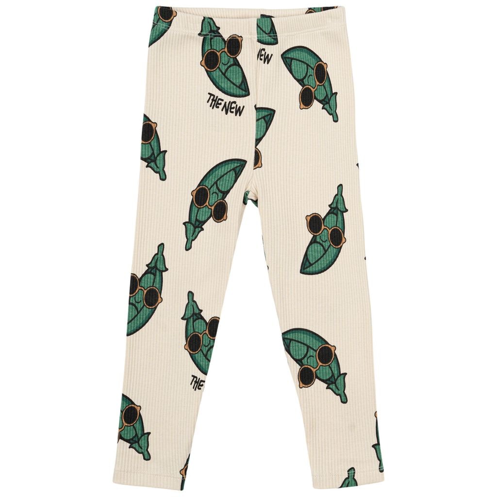 GOTS Nevi Rib Leggings White Swan