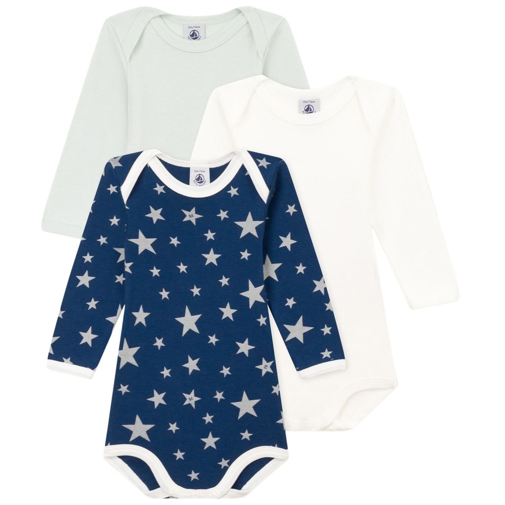 3-Pack Baby Bodies Multicolor
