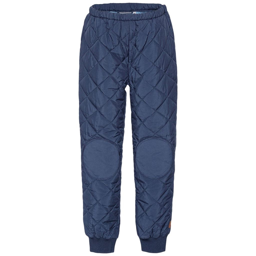 Quilted Recycled Termo Pants Universe Dark Blue