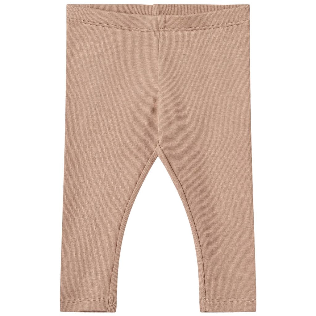 Maddy Ribattu Vauvan Leggingsi Nougat Rose