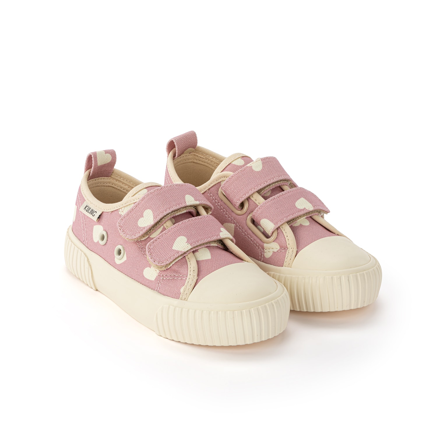 Madrid Canvas Sneakers Pink Hearts 