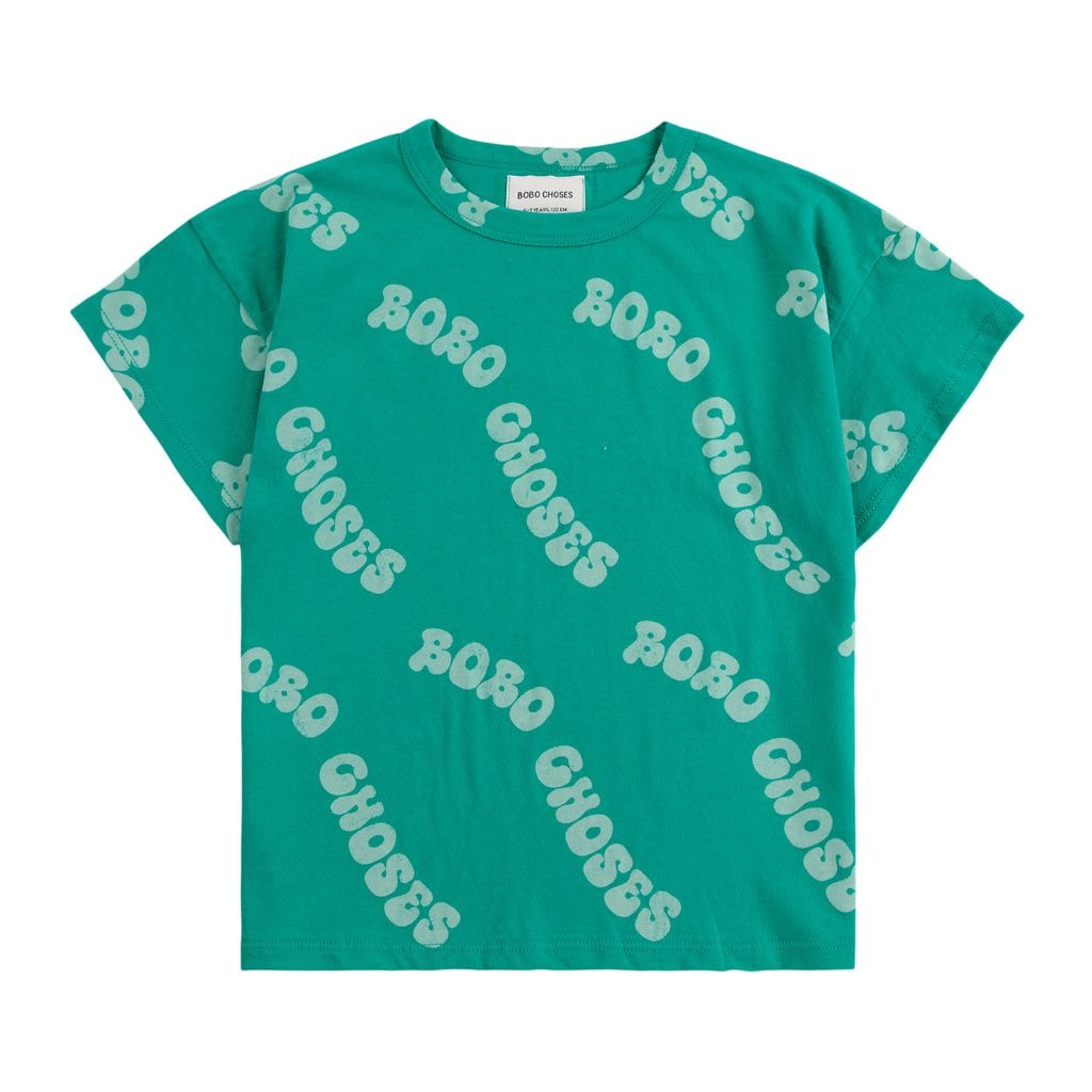 Wavy Bobo Choses All Over T-Shirt Green