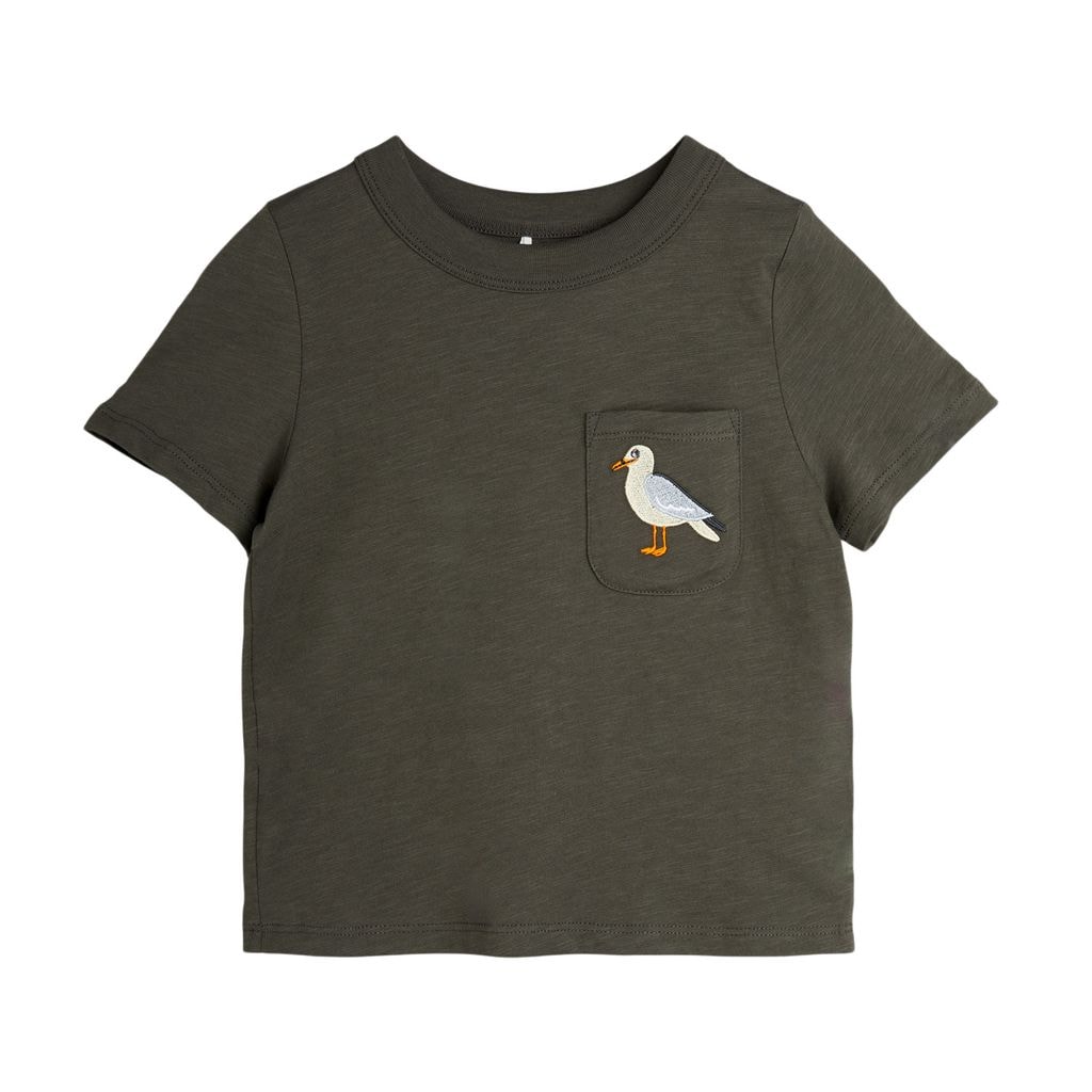 GOTS Seagull T-shirt Black
