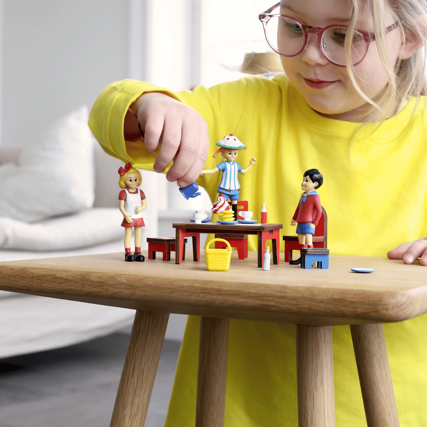 Pippi Dukkehusmøbler Kjøkken Red