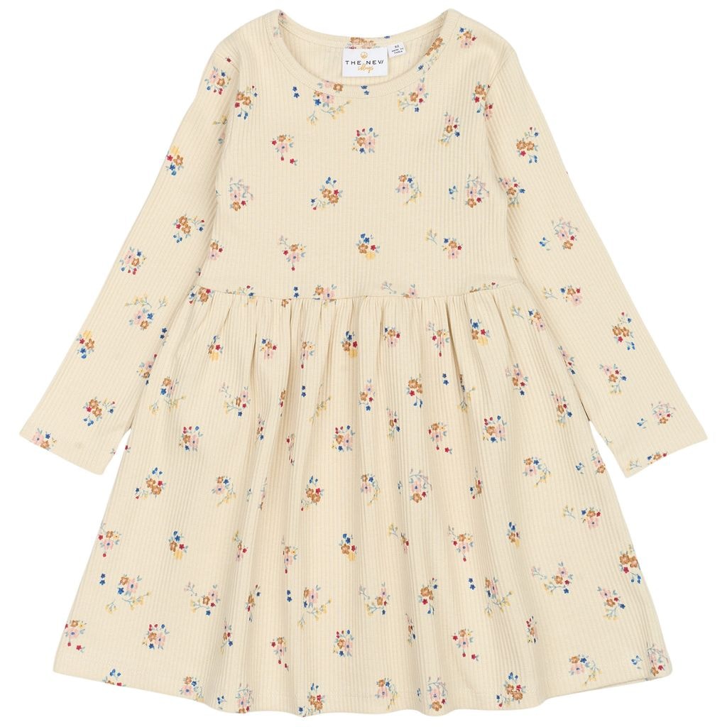 GOTS Naya Rib Dress White Swan