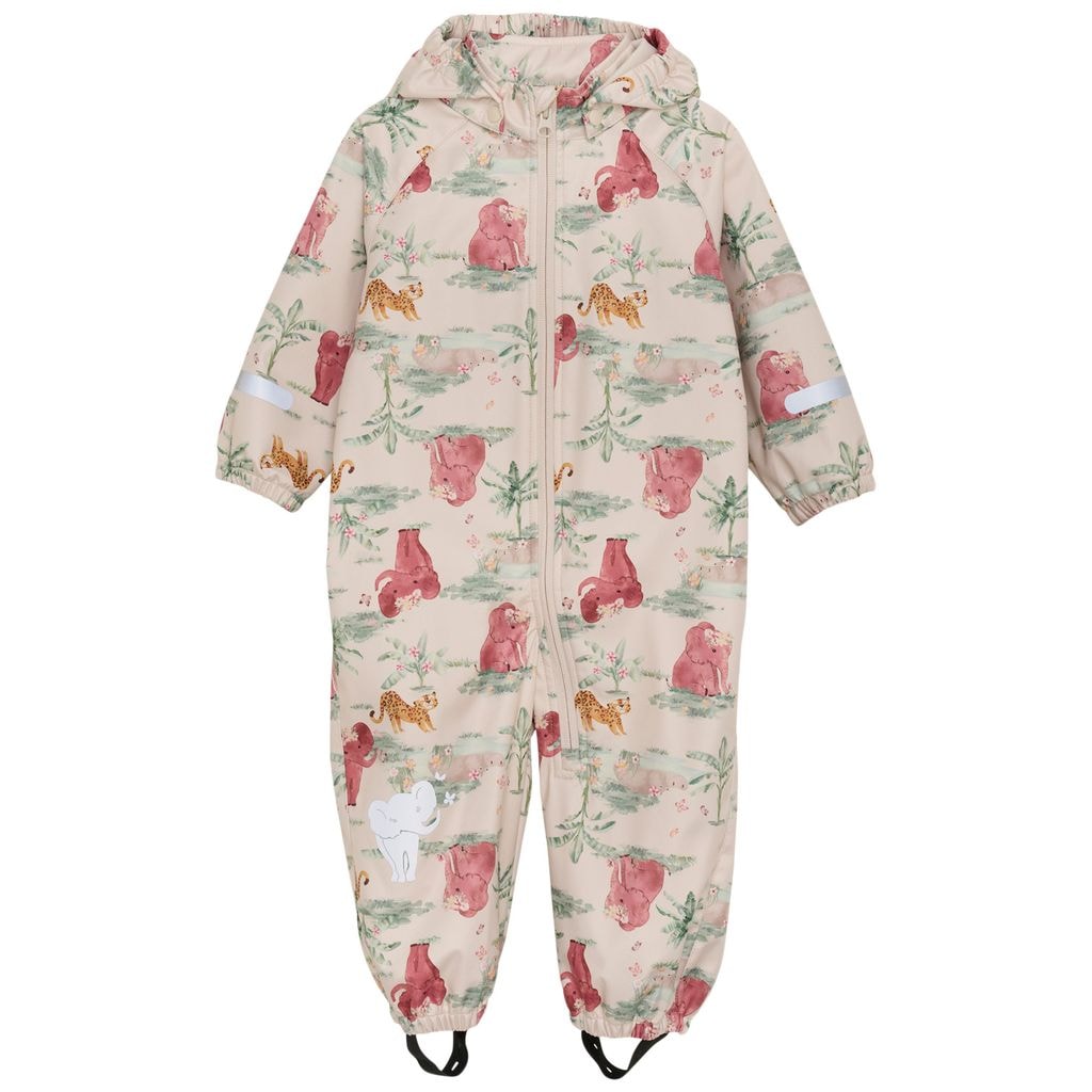 プリント・ソフトシェル・カバーオール ブランデッド・アプリコット