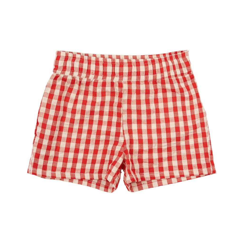 Nelly Shorts Poppy Red Check