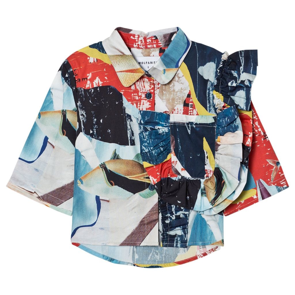 Carolina Blouse Shimmering Blues