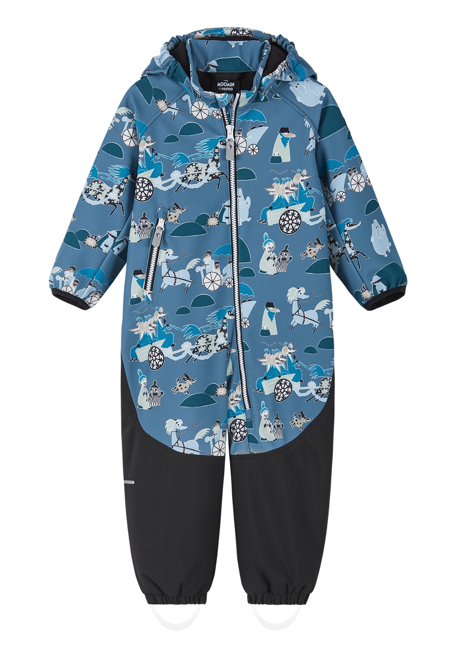 Moomin Mjosa Softshell Overtrekk Blue Ocean