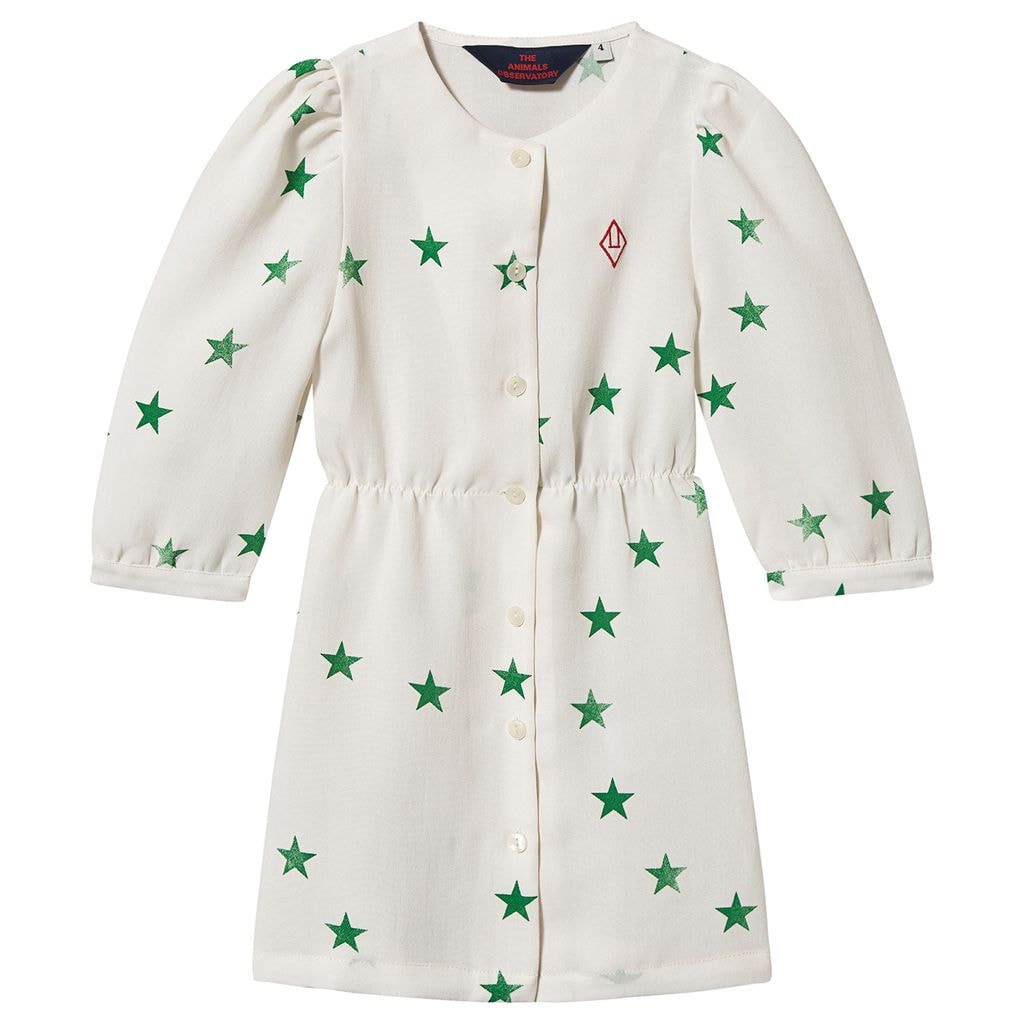 Tortoise Dress White Stars