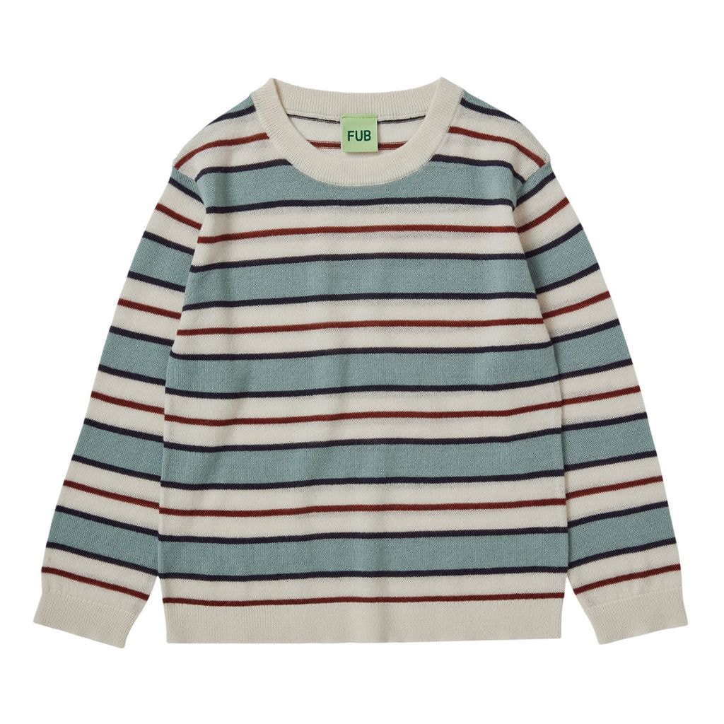 Striped Blouse Ecru/Misty Green