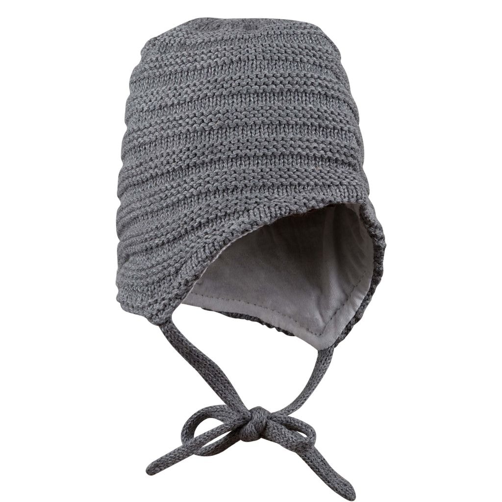 Stickad Babymössa Grå
