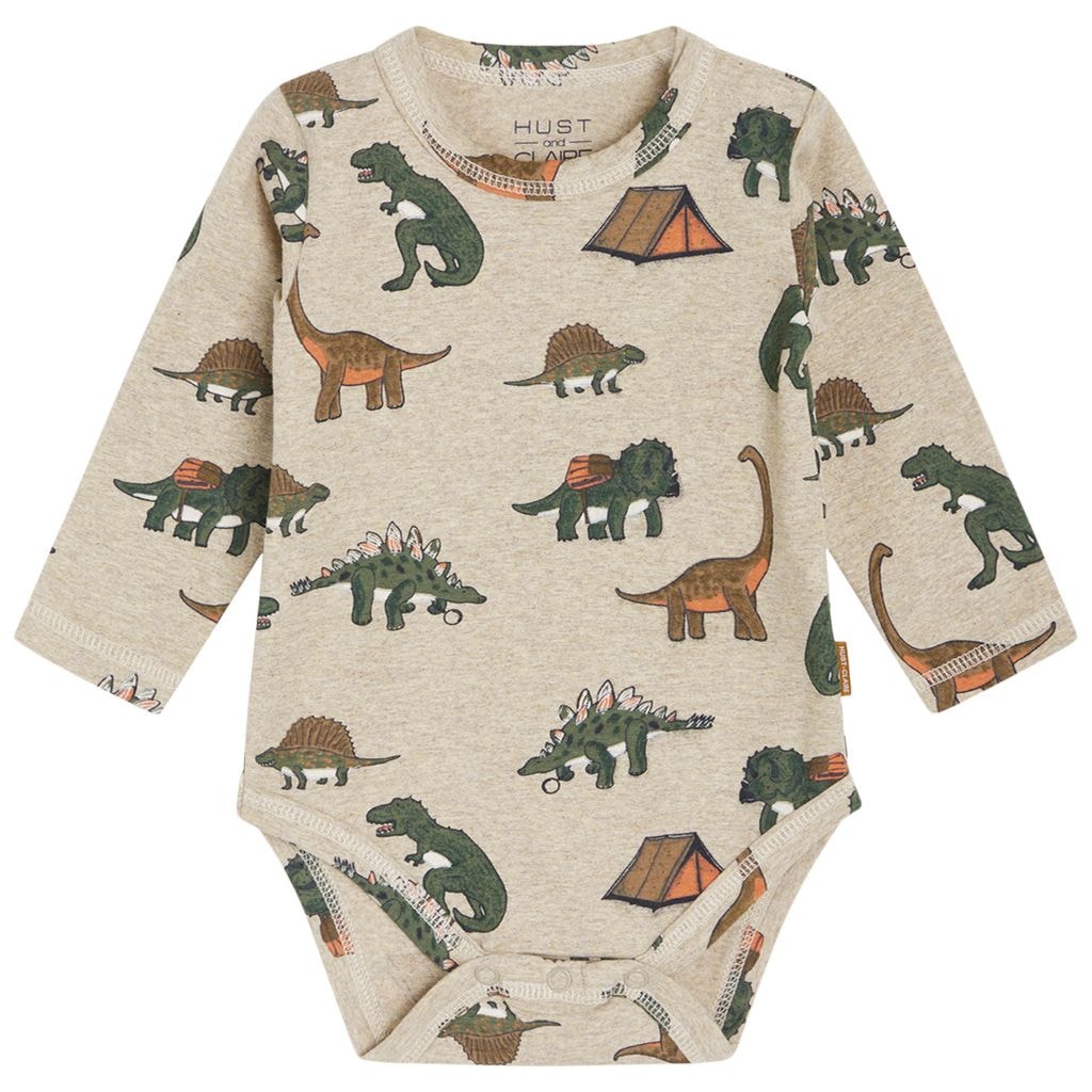 GOTS Buster Baby Body Beige Melange