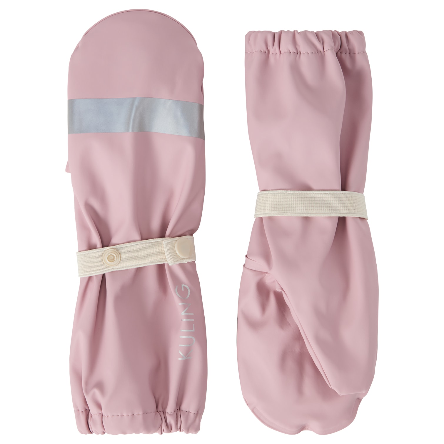 Vilnius Lined Rain Mittens Dusty Pink 
