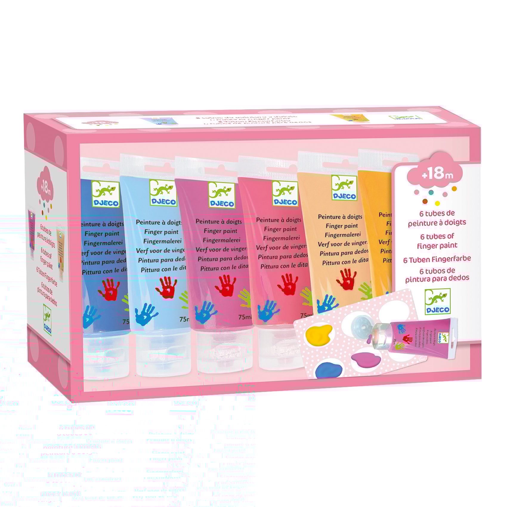 6 Finger Paint Tubes Sweet