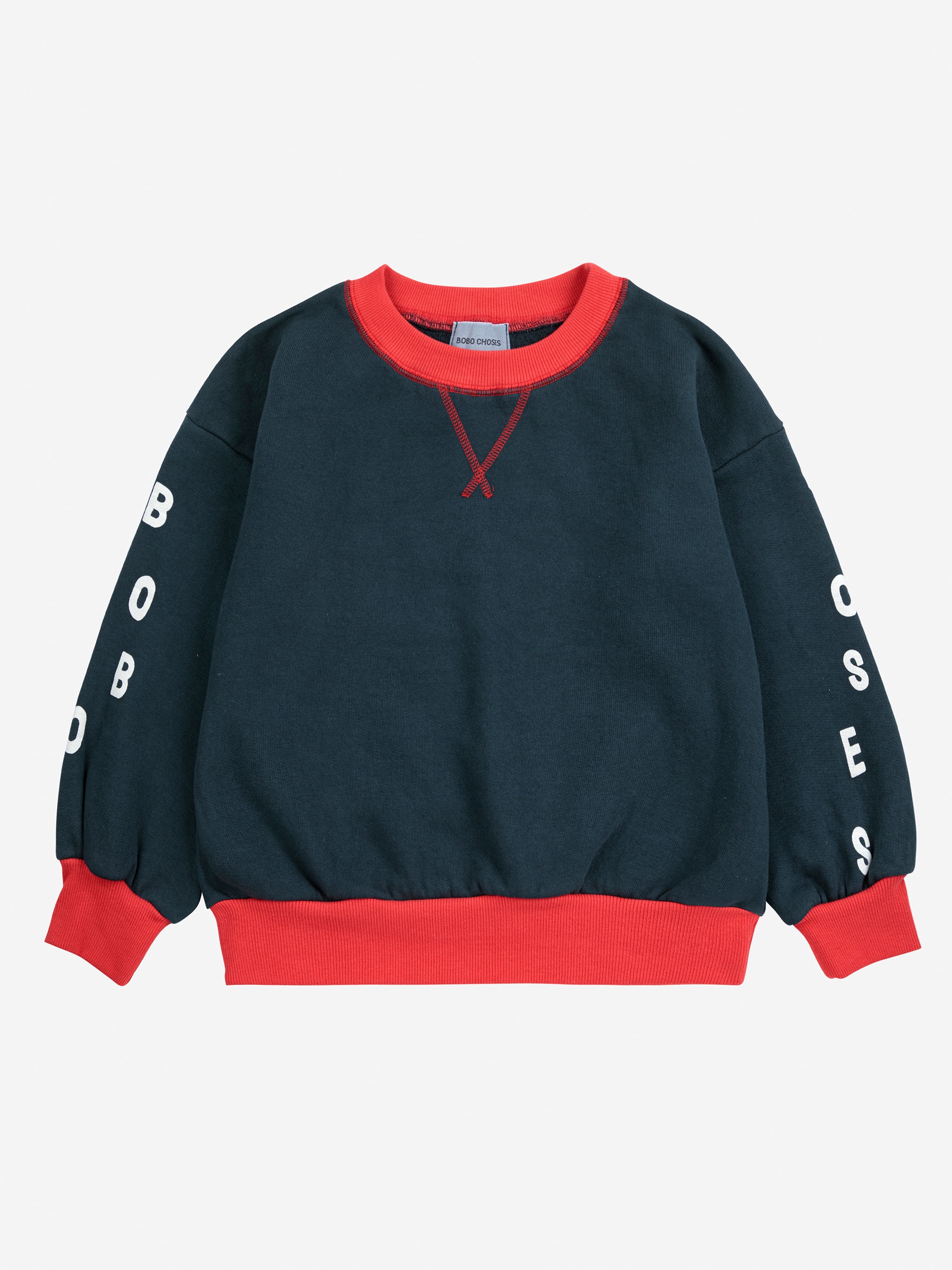 Bobo Choses Color Block Sweatshirt Midnight Blue