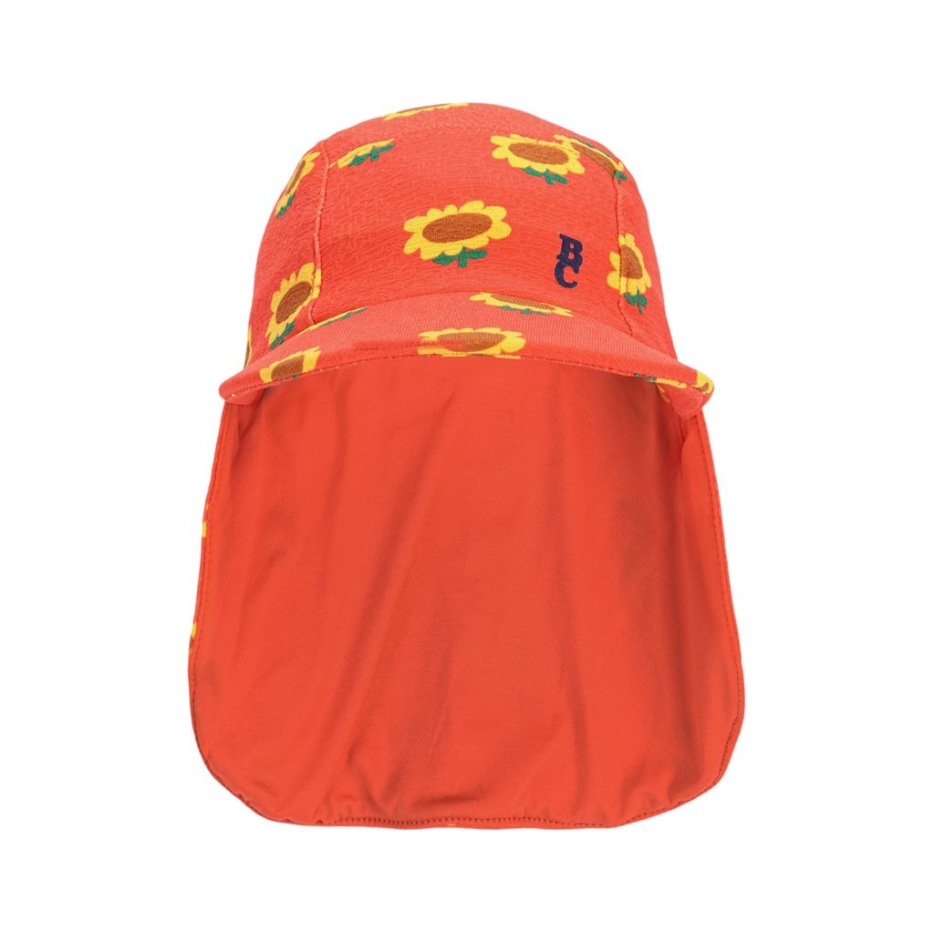 Sunflower All Over Swim Cap Red