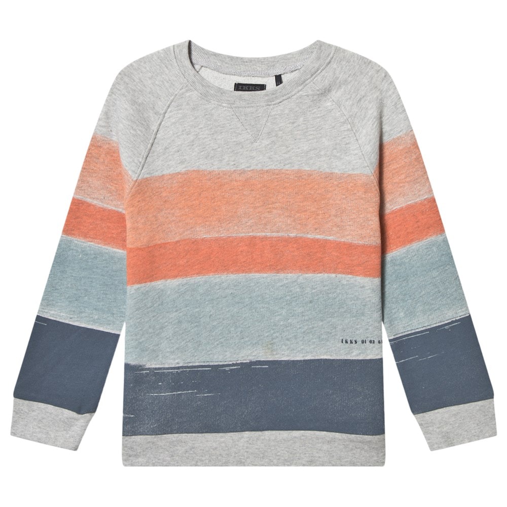 Multi Stripe Sweatshirt Grey