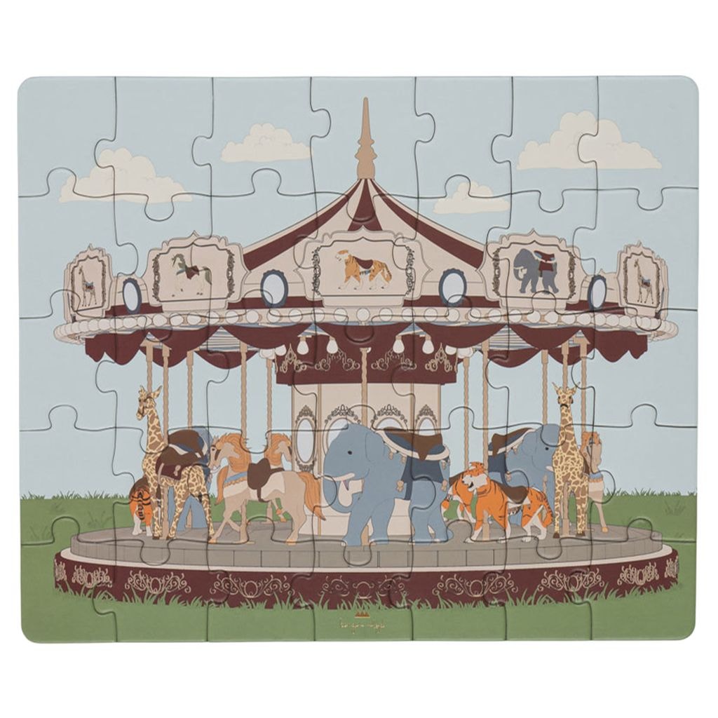Cardboard 35 Pcs Puzzle Carousel Multi