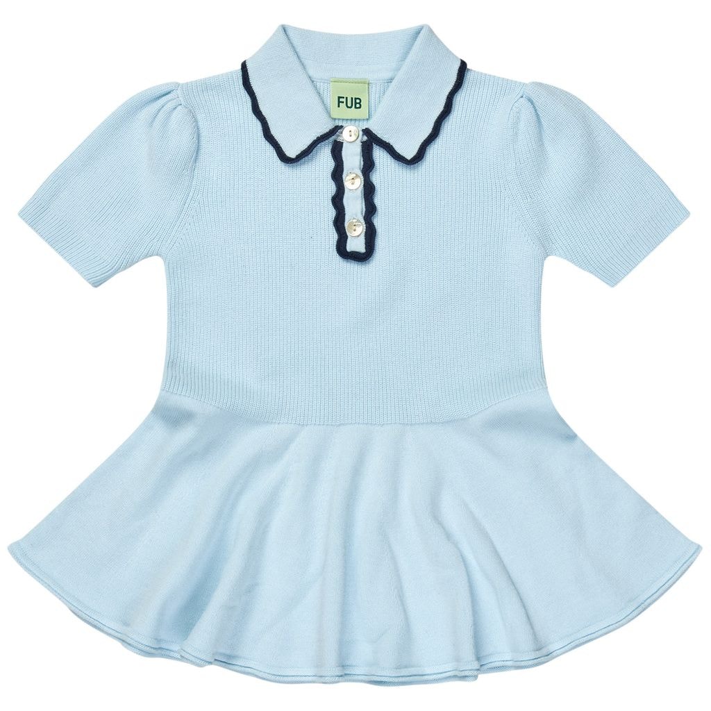 Knitted Blouse Light Blue
