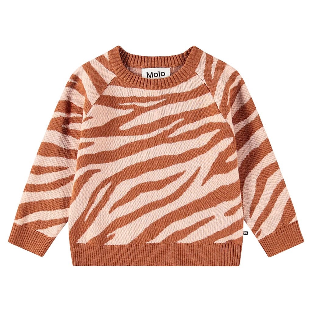 Gilby Strikket Baby Sweater Zebra