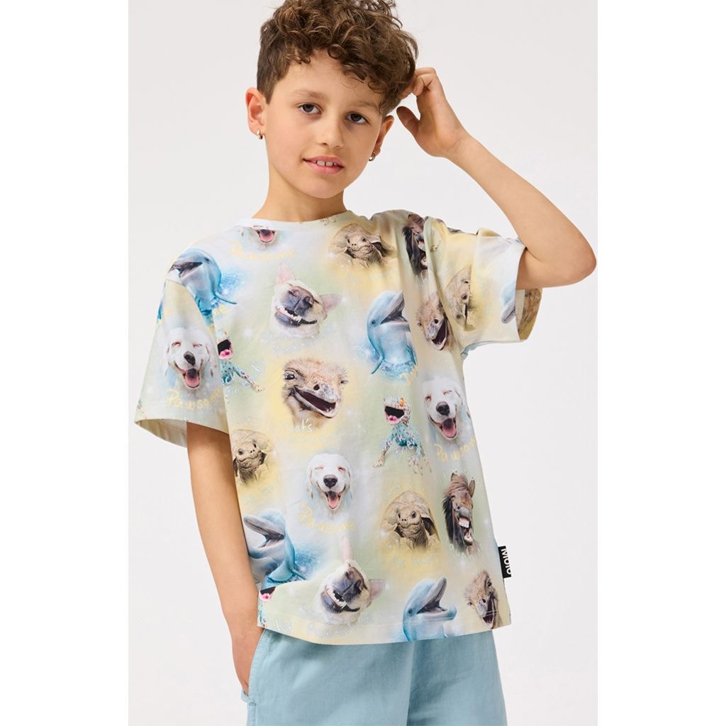 Riley Short Sleeve T-Shirt Smiling Animals