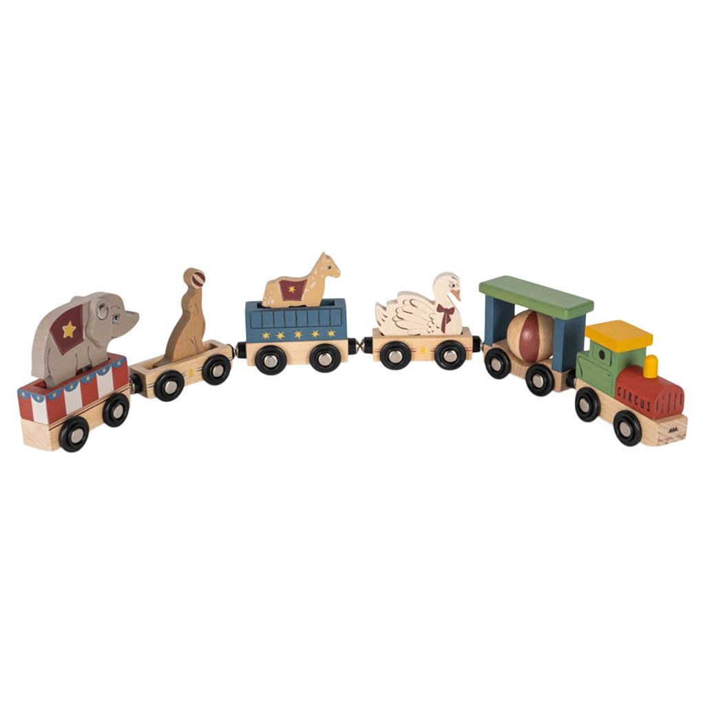 Wooden Animal Train Multi