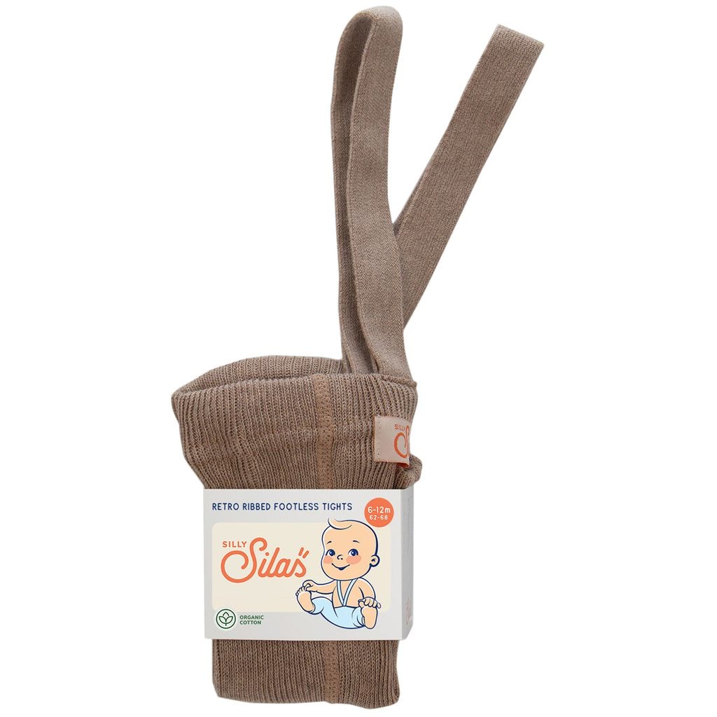 GOTS Footless tights Cocoa Blend