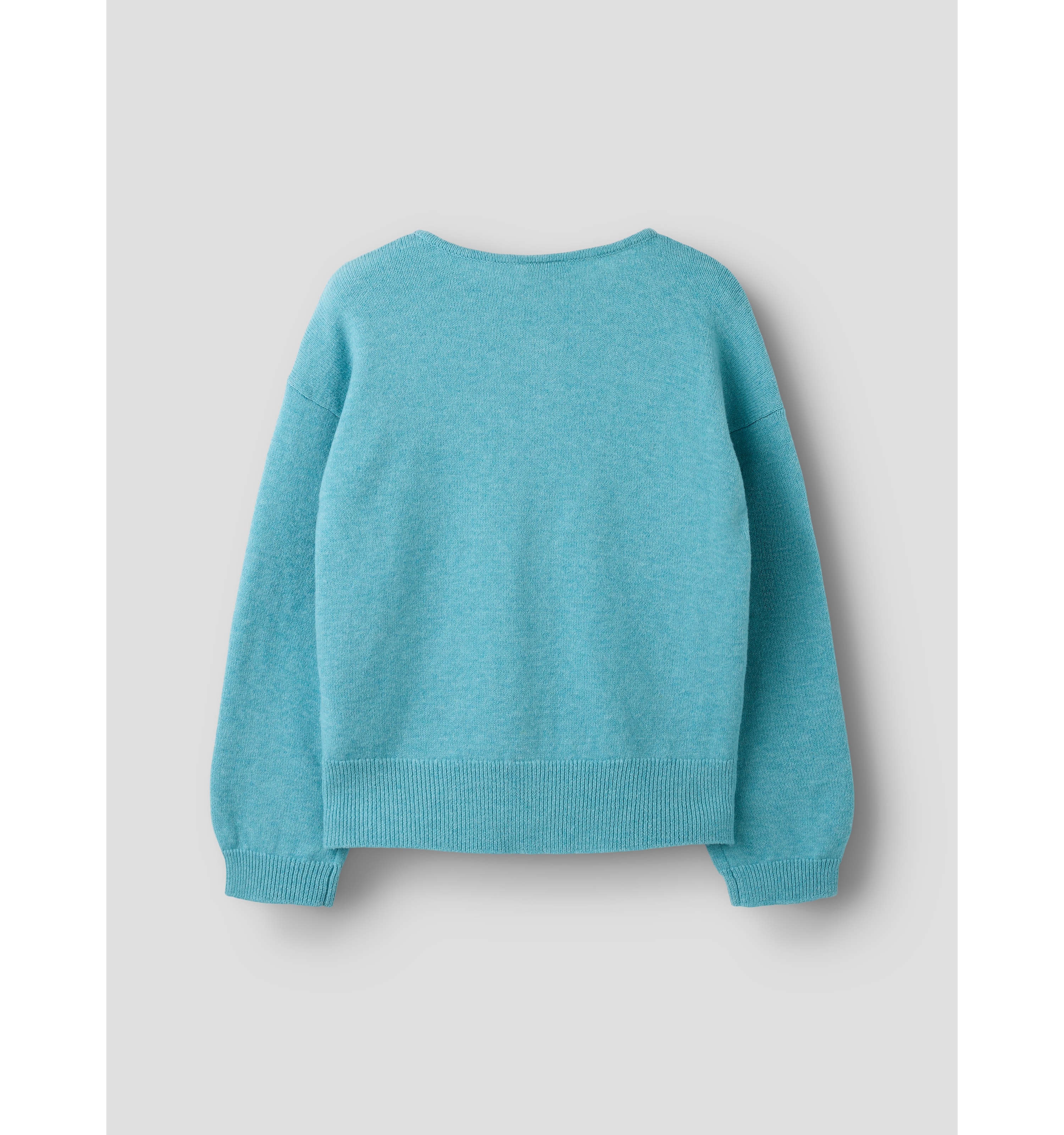Stickad Kofta Milky Blue