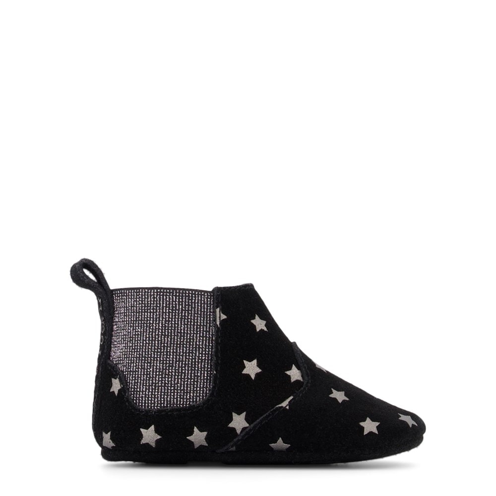 Star Print Babyskor Svarta