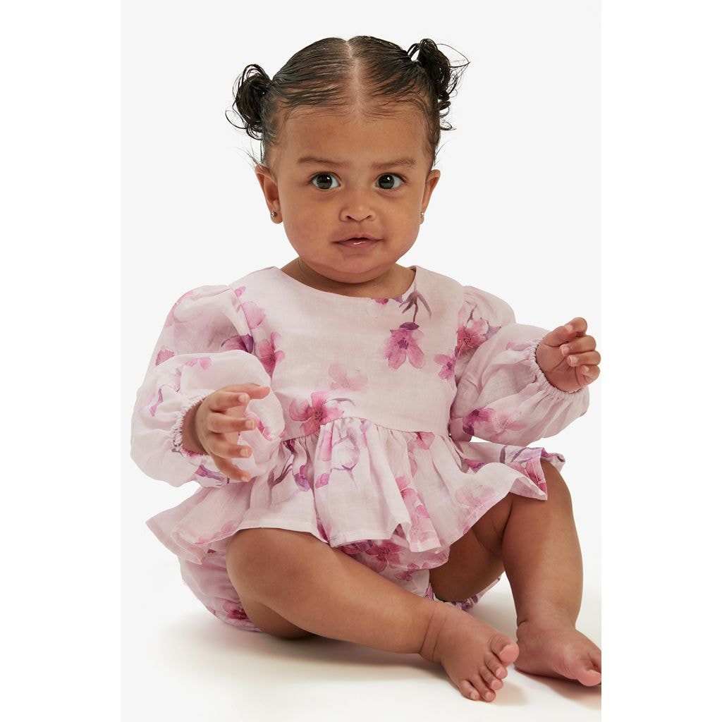 Sirena Floral Baby Set Lilac Flor