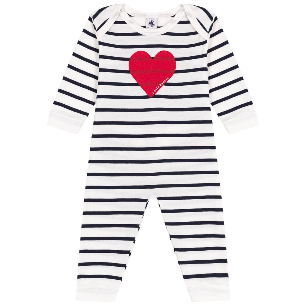 Heart Striped Pyjamas Marshmallow Smoking