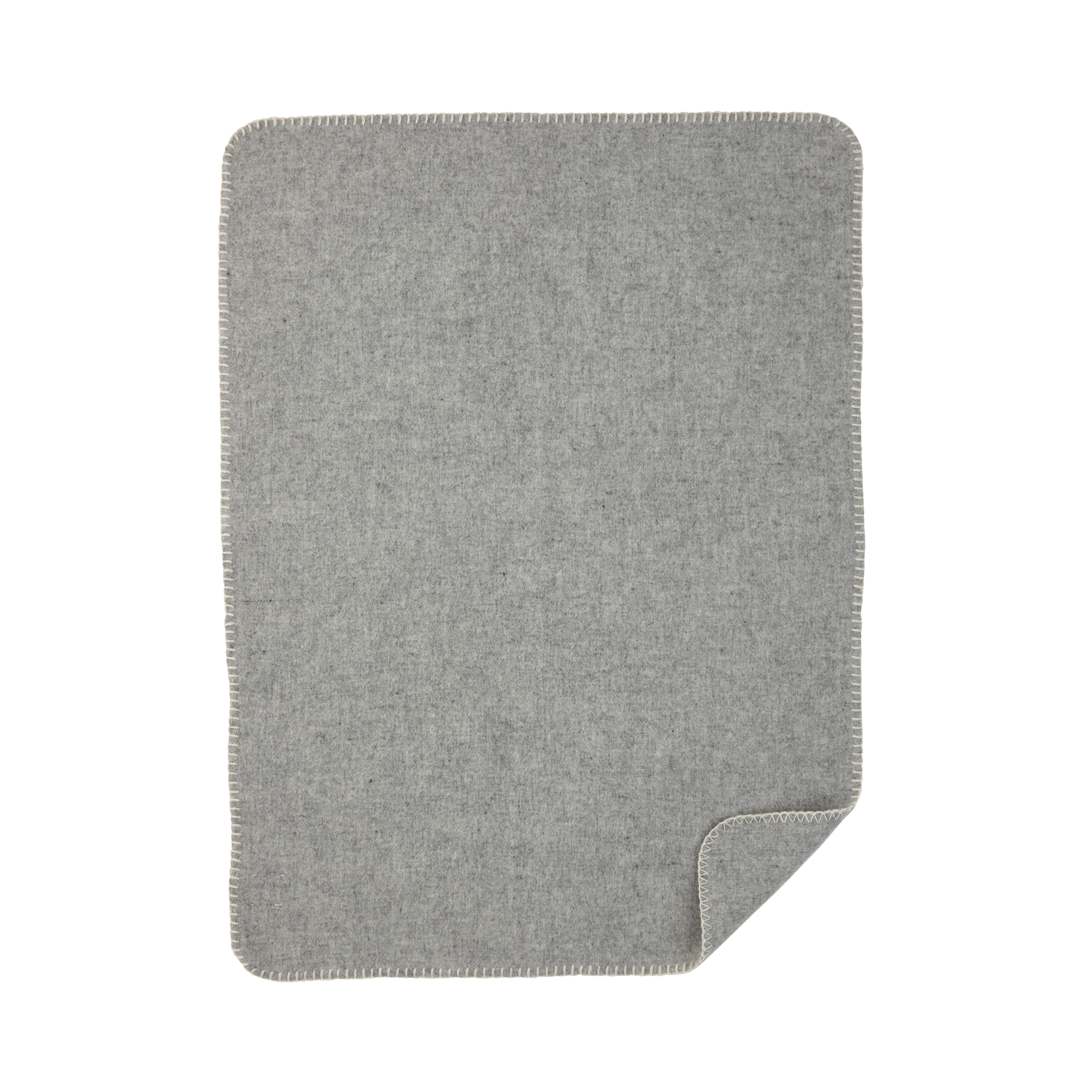 Soft Wool Baby Blanket Grey 