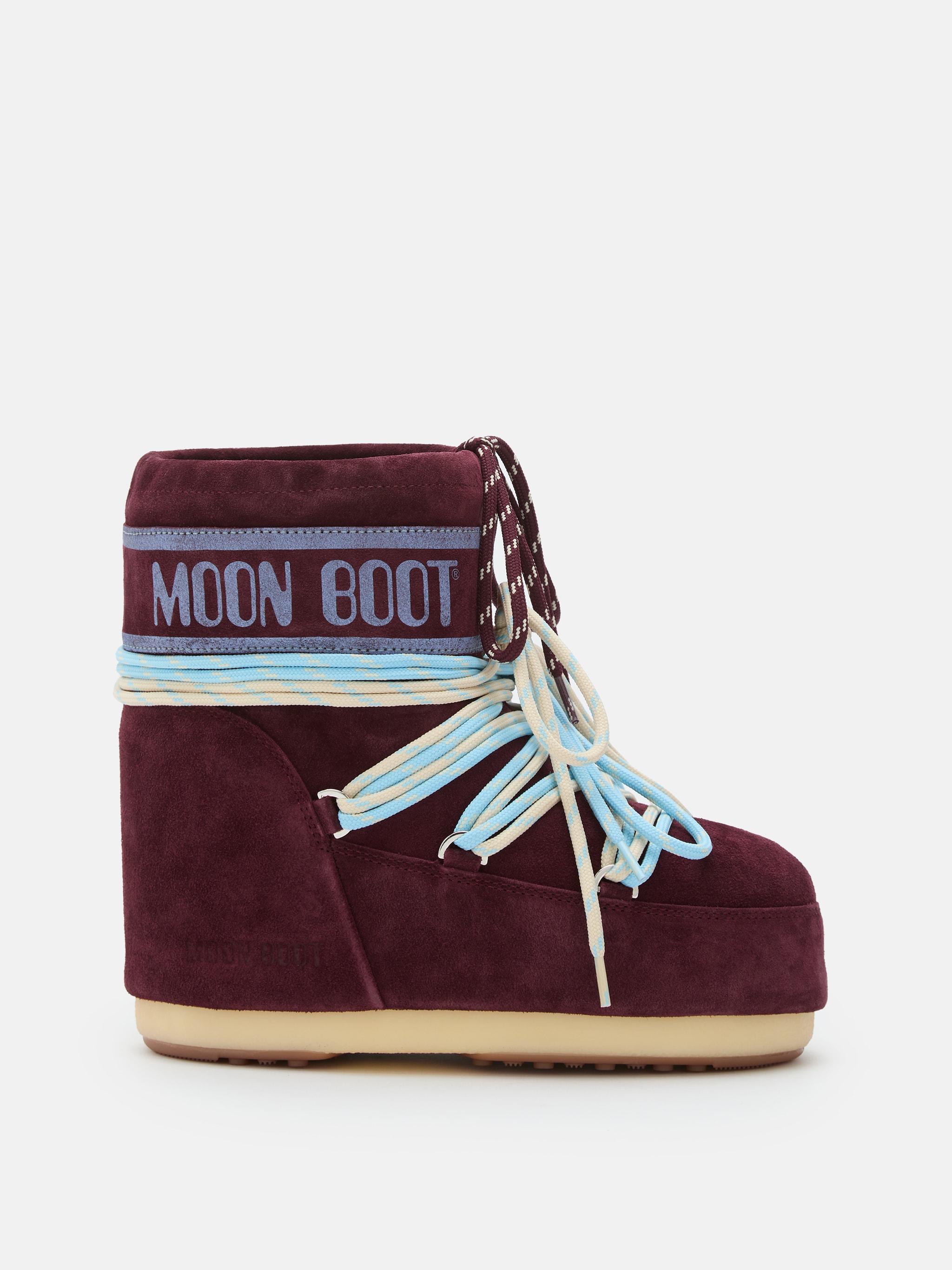 Mb Icon Low Suede Laces Snow Boots Burgundy 