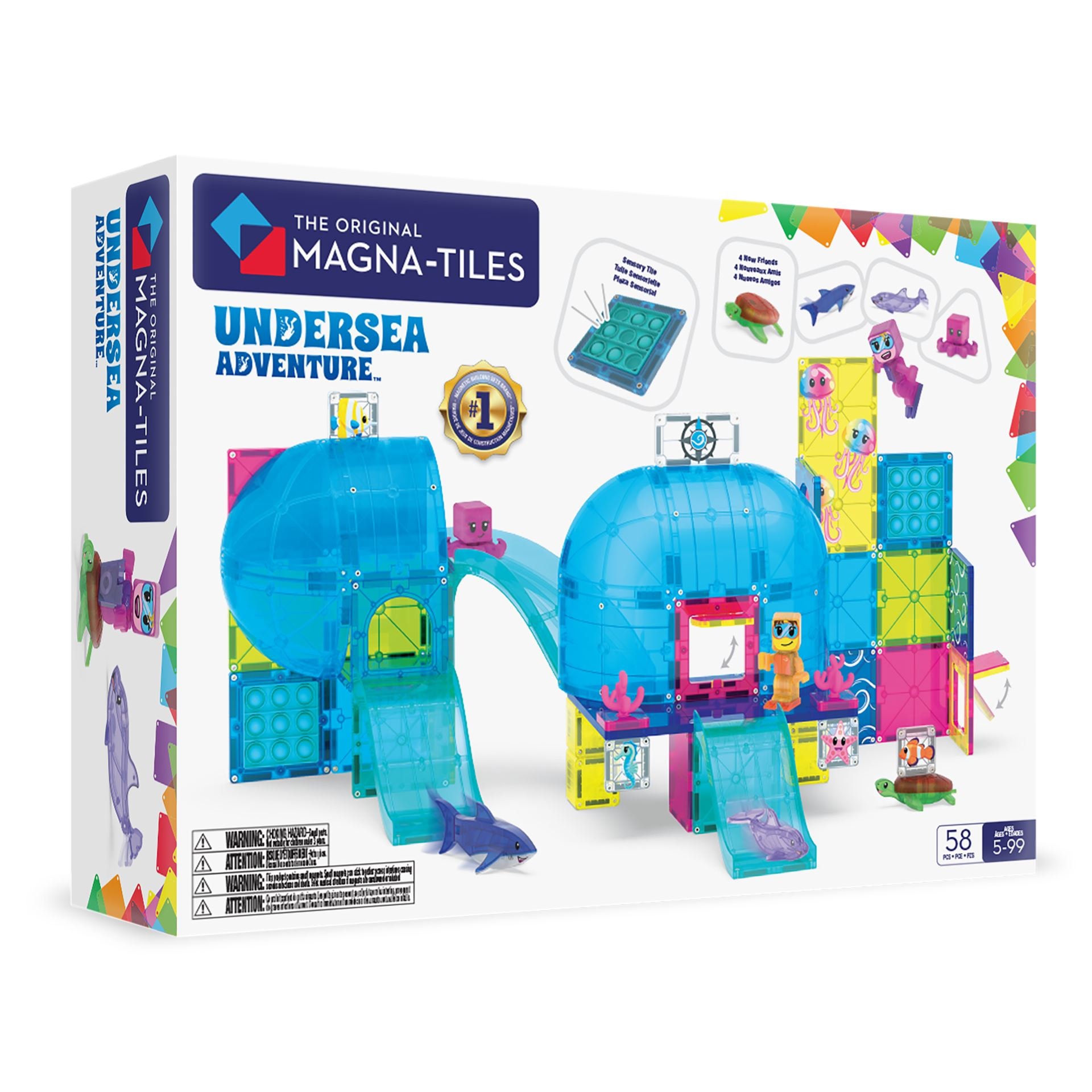 Magna-Tiles 58 Stk. Undersea Adventure
