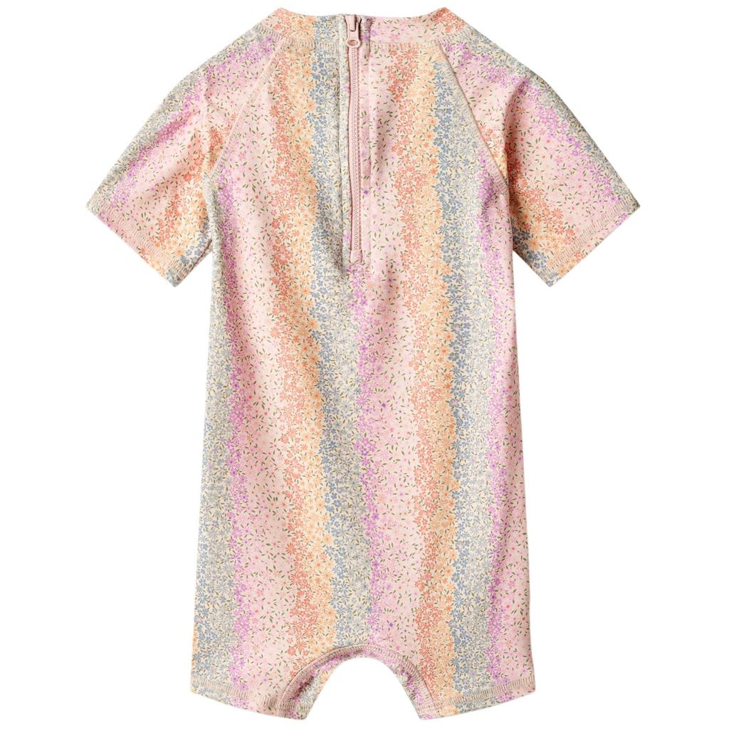 Cas Mönstrad UV-Dräkt Rainbow Flowers