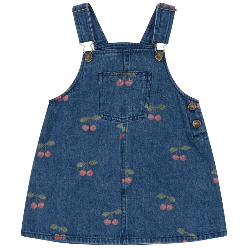 Magot Overall Dress Gots Ma Grande Cerise Denim
