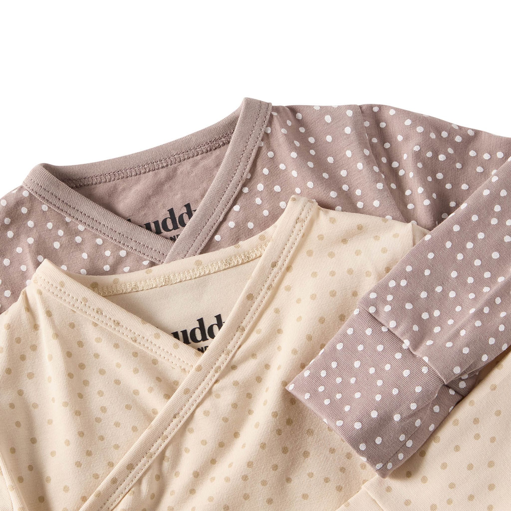 Max Beige/Taupe Prickig 2-pack Baby Body