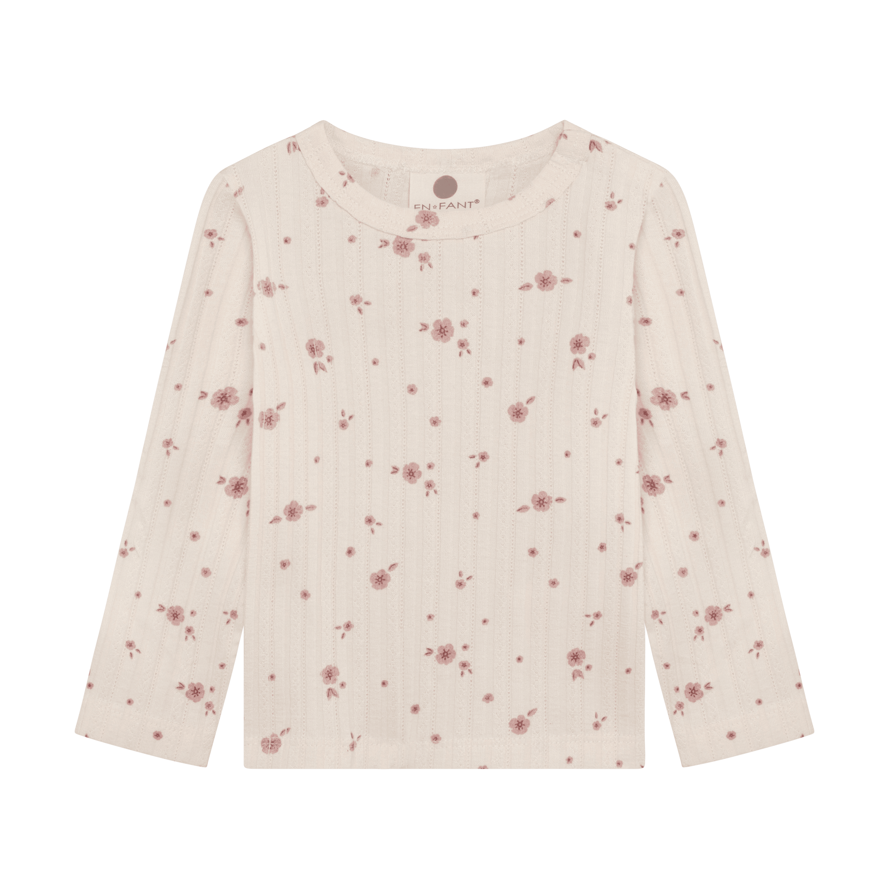 Långärmad T-shirt Pearled Ivory