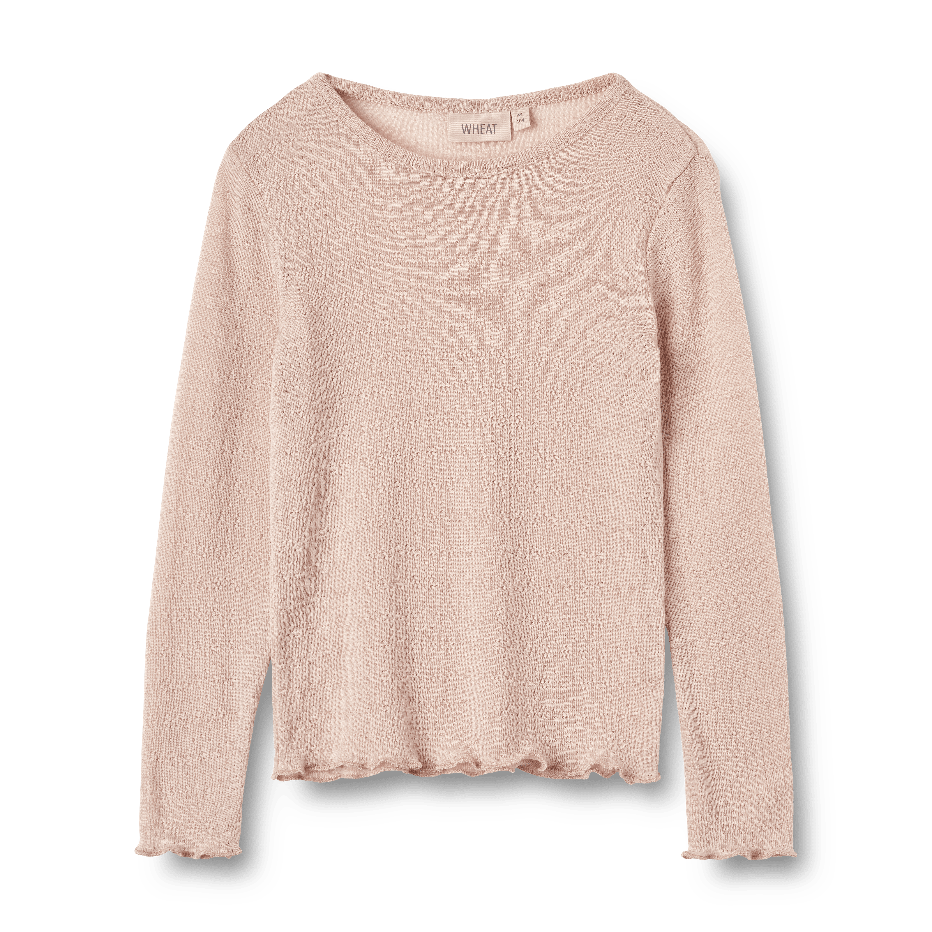 Alli ウール・シルクの長袖Tシャツ Pale Lilac