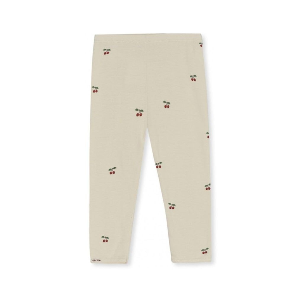 GOTS Legginssi Kirsikalla Kermanvärinen