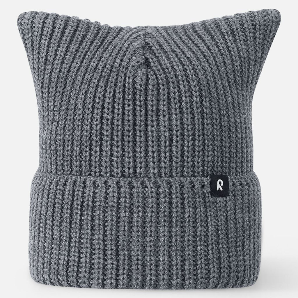 Kuulee Stickad Mössa Grå Melange
